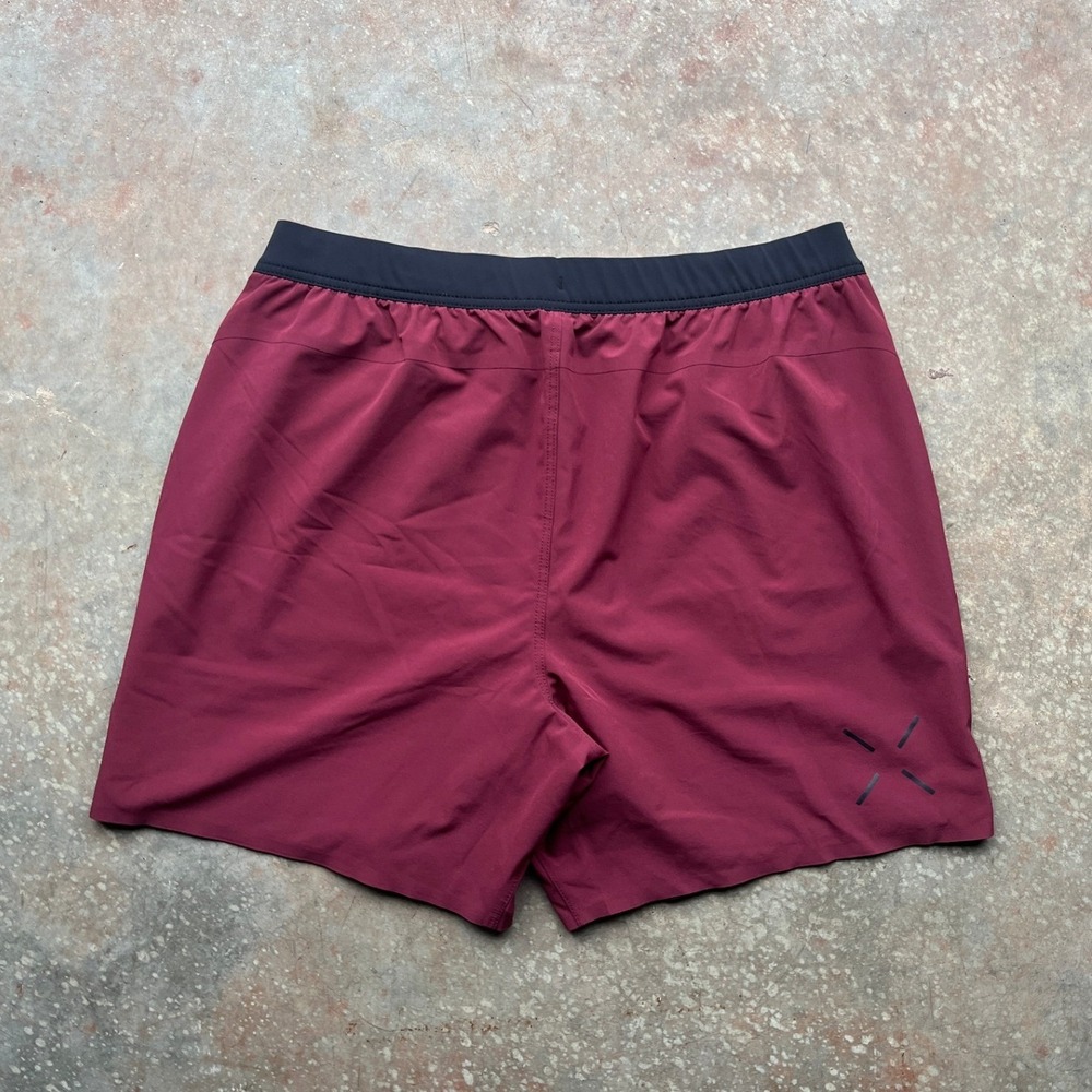 Ten Thousand Mens Interval Short XXL Maroon Burgundy Training Lined TTSH002V3